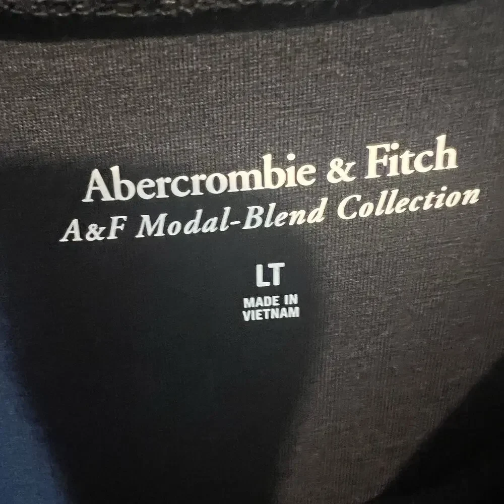 Abercrombie & Fitch Maxi Dress Modal Blend Collection Black Sz LT Tall